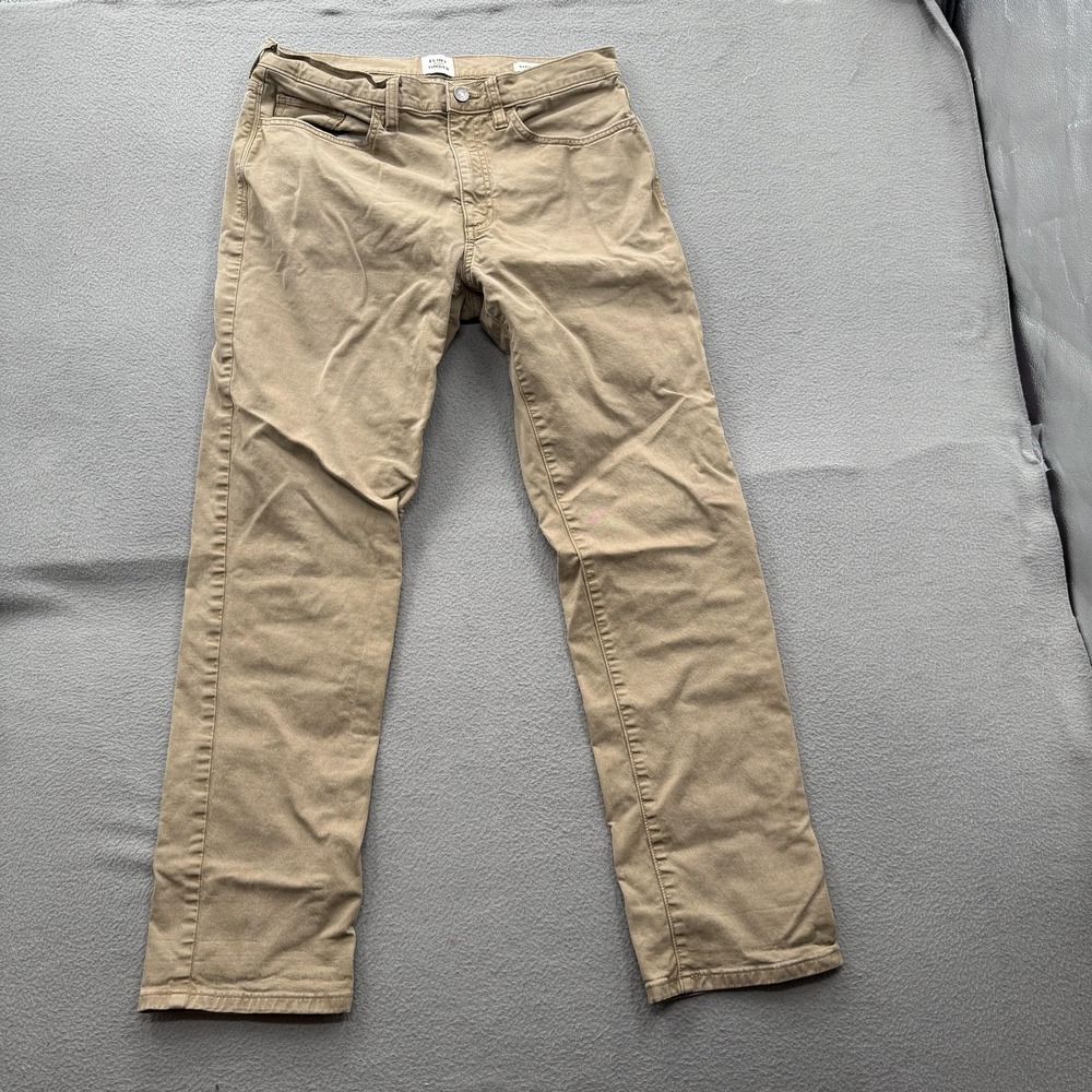 Flint And Tinder Pant Mens 31x30 (Fits 31/28) Beige Straight Fit Stretch Canvas